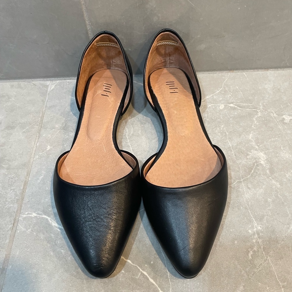 J.Jill D’orsay Classic Black Flats Loafers